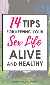 Tips For Keeping Your Sex Life Alive And Healthy