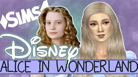 The Sims 4 Disney Create A Sim Alice In Wonderland Youtube