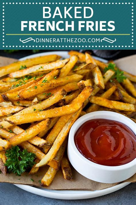 French fries has to be the happiest of snacks that we have tried and devoured on again and again. Baked French Fries Recipe #potatoes #fries #dinner # ...