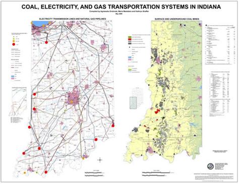 Coal Electricity And Gas Transportation Systems In Indiana 2006