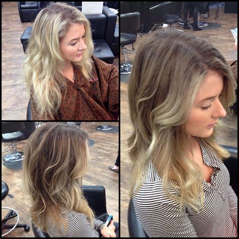 Before And After Washed Out Bleach Blonde To Rich Dimensional Dark Blonde And Blonde Balayage