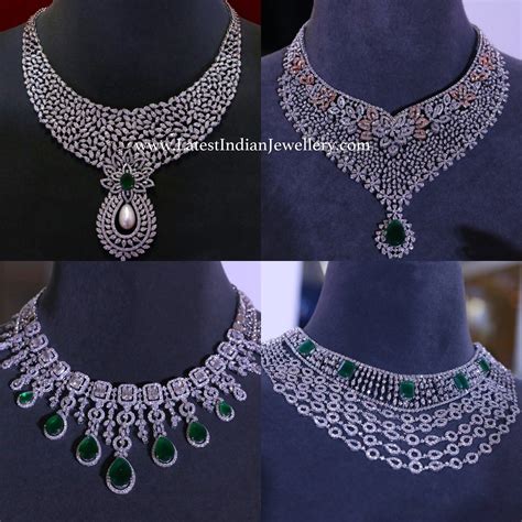 Grand Diamond Necklaces From Tanishq Diamond Necklace Designs Bridal
