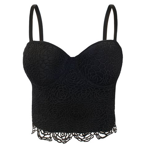 Floral Lace Bustier Corset Crop Top She Smoda