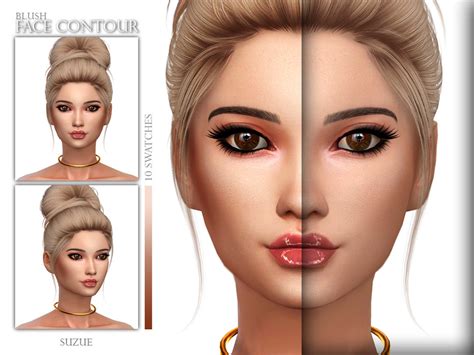 The Sims Resource Face Contour Blush N8 By Suzue • Sims 4 Downloads