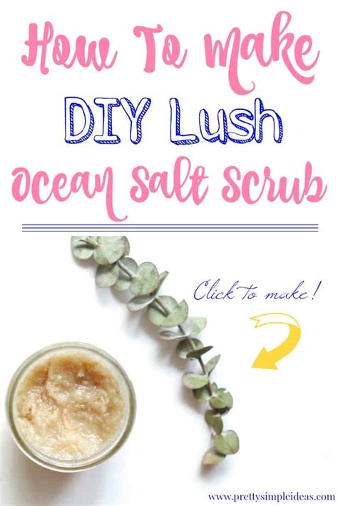 Depending on the thickness of your shampoo you will need more or less salt. DIY Lush Salt Scrub