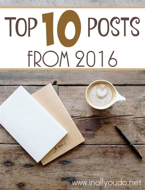 Top 10 Posts From 2016 In All You Do