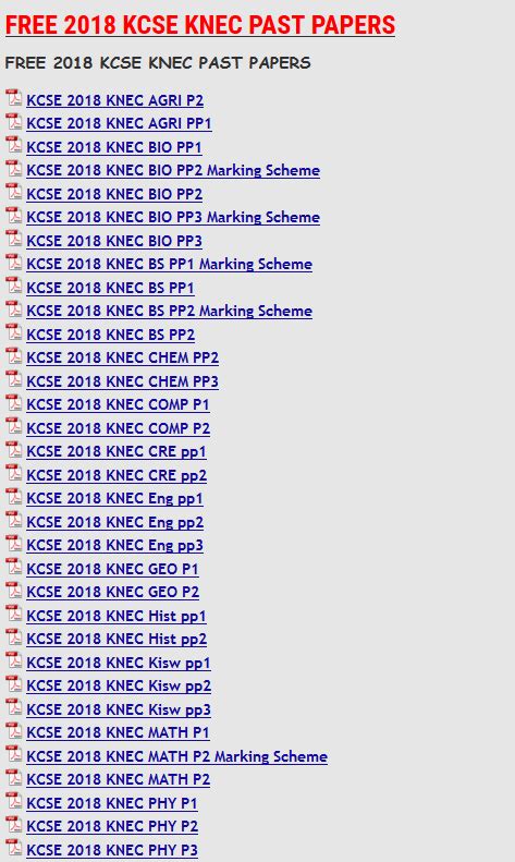 The kenya national examination council (knec) uses a grading system. FREE KCSE PAST PAPERS 2018 » KCSE REVISION