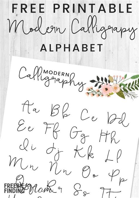 What is modern calligraphy, and how it differs from traditional calligraphy? Free Printable Modern Calligraphy Alphabet | Modern ...