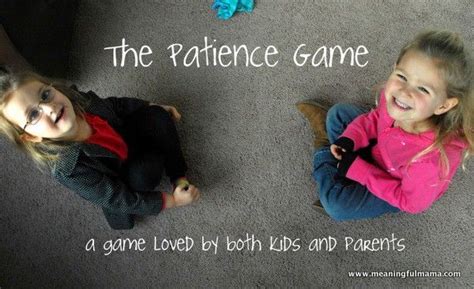 The Patience Game Character Development Activity Patience Game