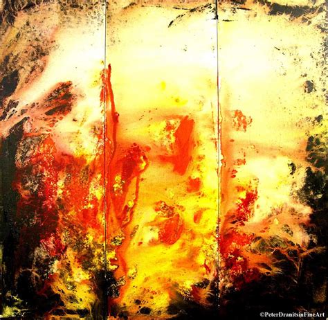 Signed By Fire Painting By Peter Dranitsin