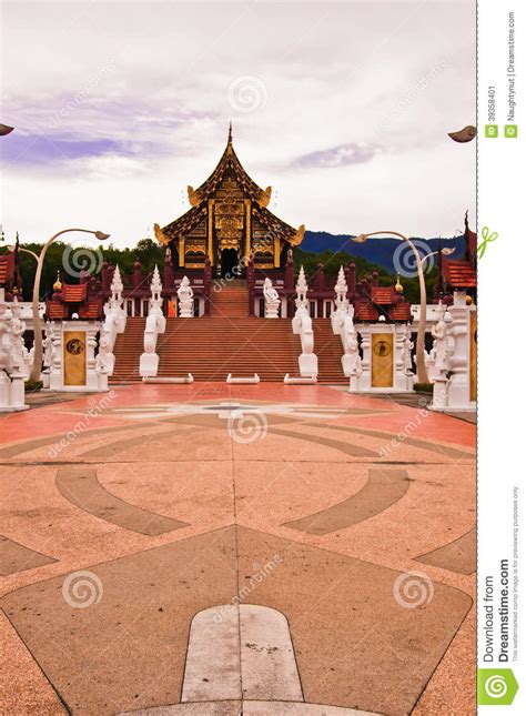 Traditional Thai Architecture In The Lanna Style Stock Image Image Of