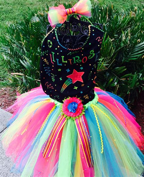 Black Light Glow In The Dark Tutu Outfit By Tutuheavenlycreation