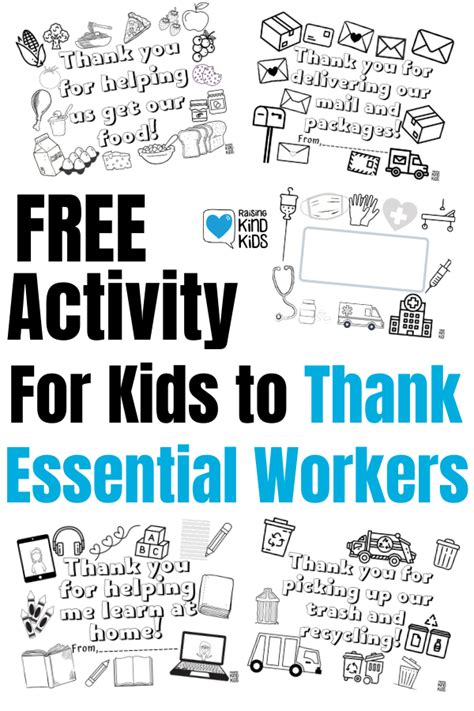 We created thank you printable coloring pages to give to those on the front lines like nurses, doctors, hospital workers, grocery store workers, delivery. How to Help Kids Thank Essential Workers