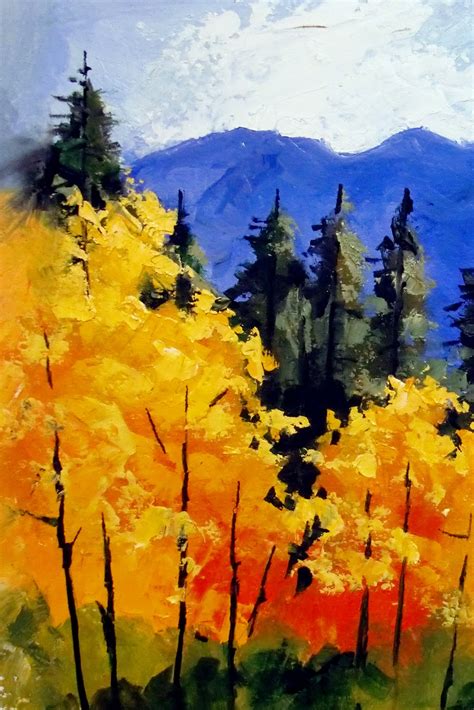Daily Painters Abstract Gallery Fall In Colorado Ii And Iii Daily