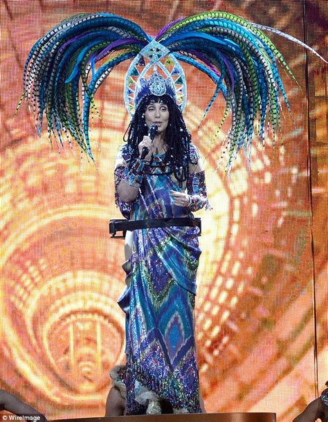 Cher Wears Same Sheer Black Leotard She Wore 25 Years Ago Daily Mail