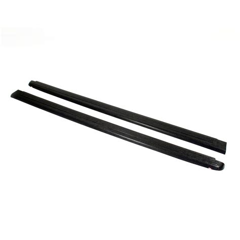 Wade 72 00101 Truck Bed Rail Caps Black Ribbed Finish