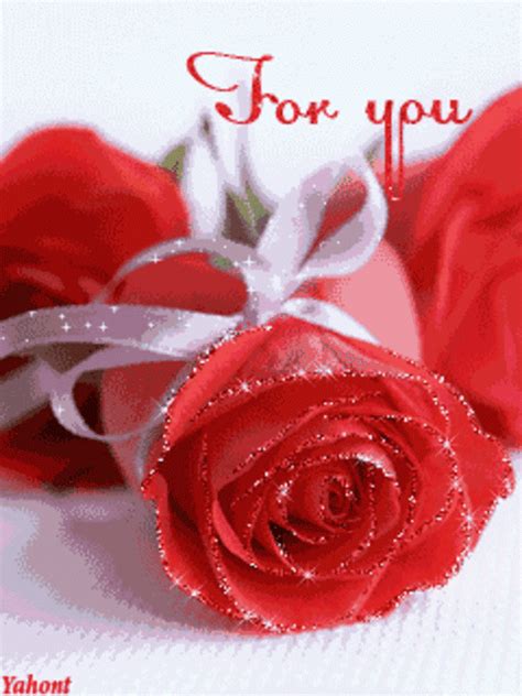 For You Love Flowers Heart Animated Love Quote  I Love You