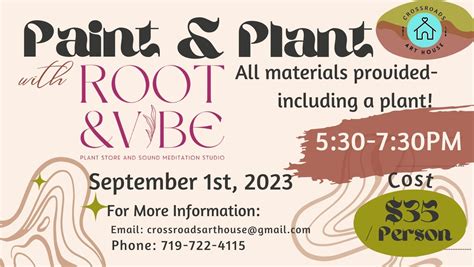 Paint And Plant With Root And Vibe Art Parties
