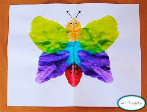 Symmetrical Butterflies Butterfly Crafts Crafts Kids Art Projects
