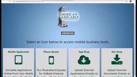 American Amicable Website Setup And E App Demo Youtube