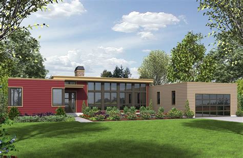 Plan 69619am 3 Bed Modern House Plan With Open Concept Layout