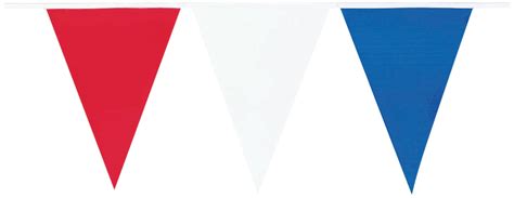 Red White And Blue Pennant Banner 30 Ft Party City