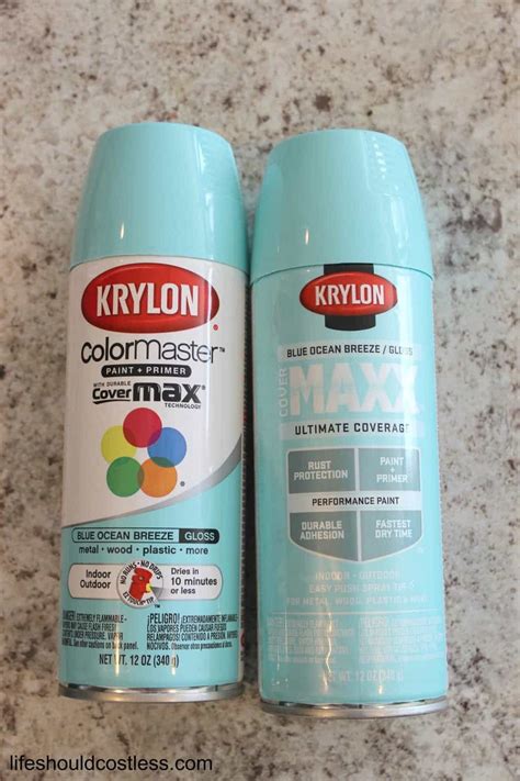 If using paint you need to make sure you only apply a thin layer of paint and you need to be extra careful to avoid smudging. Krylon Blue Ocean Breeze Spray Paint Looks Like "Tiffany ...