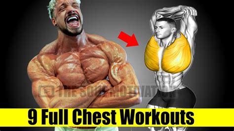 9 Full Chest Workouts For Build Chest Muscle Fast Youtube