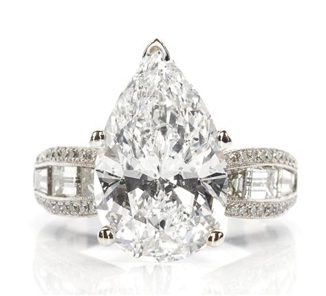 Ladies Platinum And 6 Carat Diamond Engagement Ring
