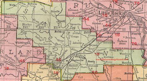 This arkansas map site features printable maps of arkansas, including detailed road maps, a relief map although arkansas contains 75 counties, only the city of little rock has more than 100,000. Saline County, Arkansas 1909 Map