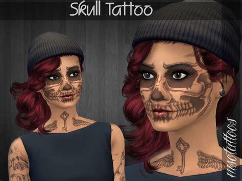 The Sims Resource Skull Tattoo