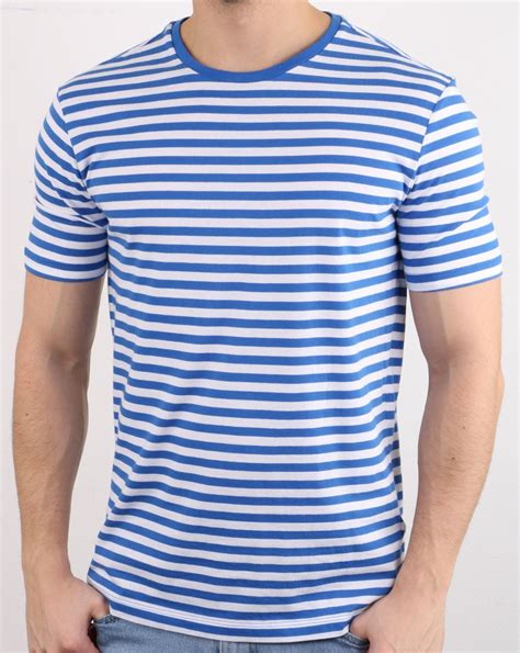 benetton stripe t shirt blue 80s casual classics