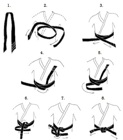 Here is where you can learn more about taekwondo 태권도. 태권도 띠 매는(묶는) 법 / 그림(이미지)설명 :: 태권마루