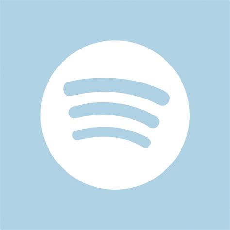 Light Blue Icon Spotify Light Blue Icons Ios App Icon Design Ios