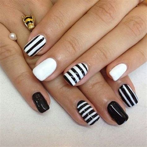 Fabulous White And Black Nail Art Designs That Will Charm