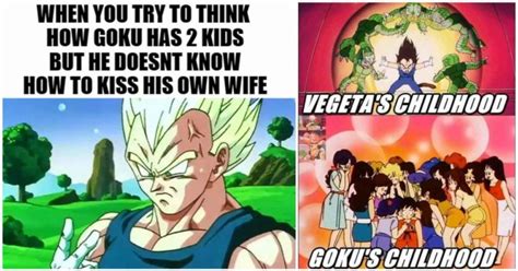 The classic, its over 9000!!! Dragon Ball: 16 Goku Vs Vegeta Memes Revealing Who Is The ...