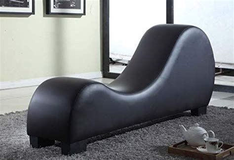 New Us Pride Furniture Faux Leather Stretch Chaise Relaxation Yoga
