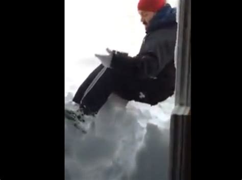 Canadians Are Shocked To Find Wall Of Snow At Their Front Door Snow