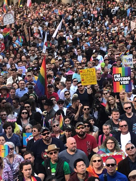 Ssm Malcolm Turnbull Urges Australians To Say Yes As Thousands In Sydney Rally Abc News