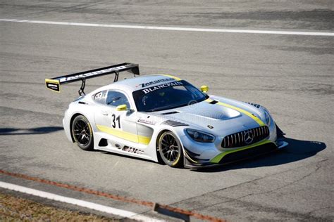 Voiture De Course De Mercedes Amg Gt3 à Monza Photographie éditorial