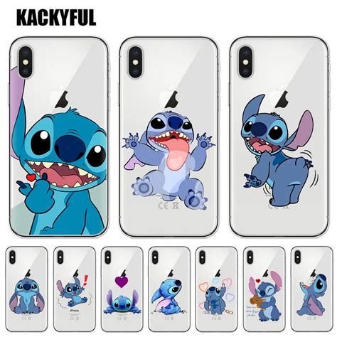 Disneys Stitch Phone Cases For Coque Iphone 6 S 6s 7 8 Plus X Case