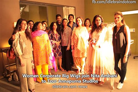 Women Corporate Big Wigs Join Nita Ambani To Tour Annapurna Studios