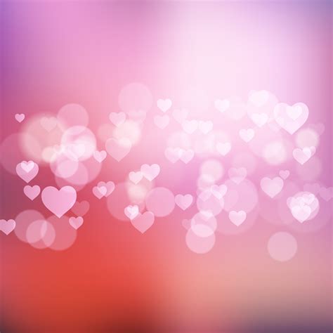 Bokeh Lights And Hearts Background 1212 694578 Vector Art At Vecteezy