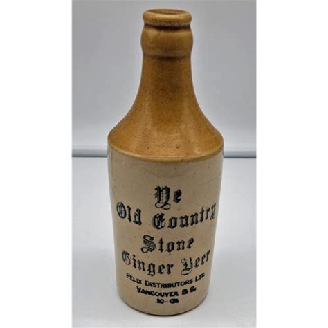 Ye Olde Country Stone Ginger Beer Bottle Vancouver Bc