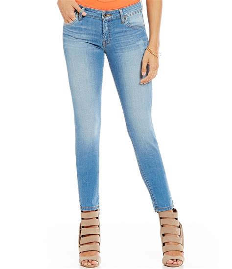 Guess Mid Rise Power Curvy Skinny Jeans Dillards