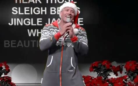 Dwayne Black Adam Johnson Sings Christmas Karaoke