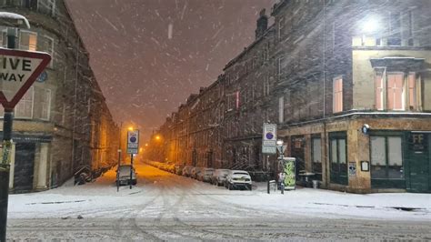 Glasgow Snow Weather Updates How Long Storm Darcy Will Last According