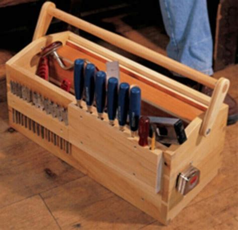 Tool Caddy Wood Tool Box Tool Storage Diy Wooden Tool Boxes