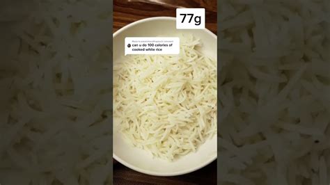 What 100 Calories Of Cooked White Rice Looks Like YouTube