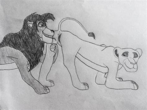 Rule 34 Disney Feline Female Feral Kiara King Kovu Licking Lion Male